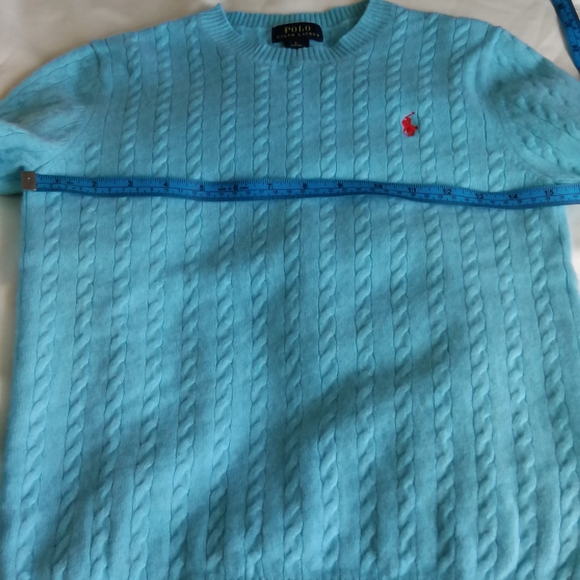 Polo Ralph Lauren 100% Cashmere Cable-knit Sweater, Tag girl L(14-16) - Picture 6 of 12
